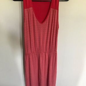 Deletta anthropology brand coral dress Sz XS